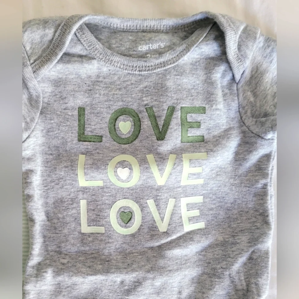 5 Baby Onesies and One Pants - Picture 3 of 7